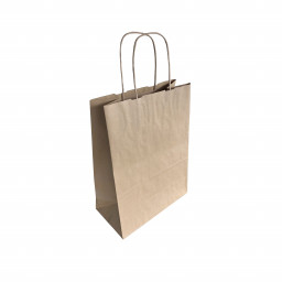 Lot de 300 sacs cadeaux en papier kraft brun