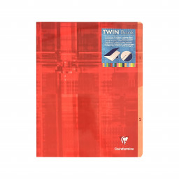 Cahier piqué Twin Book Clairefontaine 24x32cm