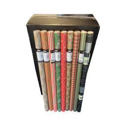 Boîte de 50 rouleaux de papier cadeau stylissimo fête