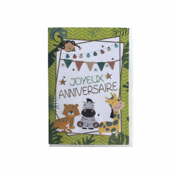 Lot de 6 Cartes d'anniversaire pour enfant