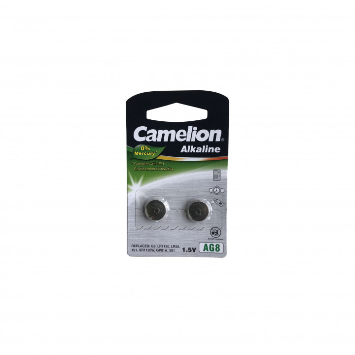 Piles bouton Camelion AG8 2 pièces (LR55,391)