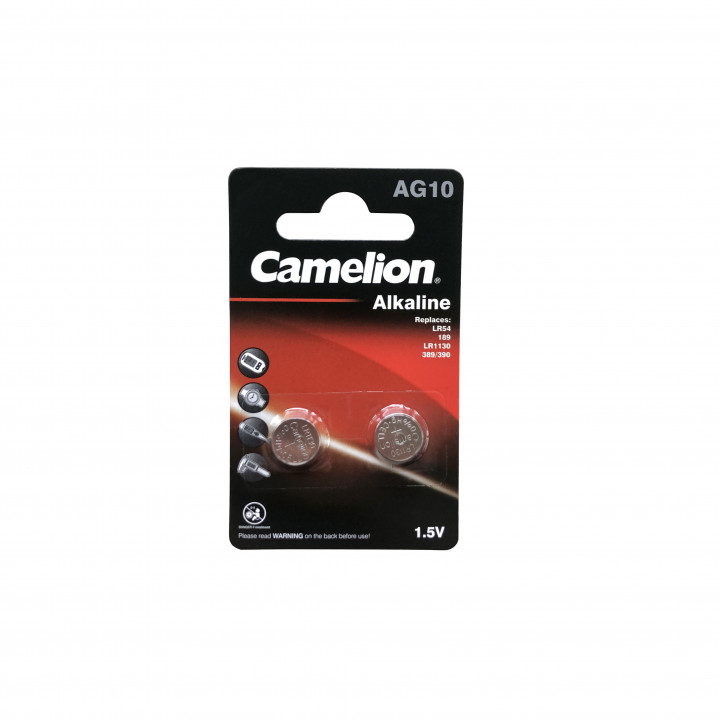 Piles bouton Camelion AG10 2 pièces (LR54,389/390)