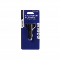 Chargeur voiture 3 ports USB 5.2 A