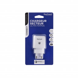 Chargeur secteur ultra rapide Qualcomm 1 port USB