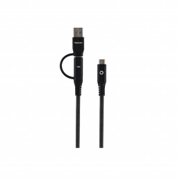 Câble 2 en 1 Premium 2.4 A - Micro USB + USB-C
